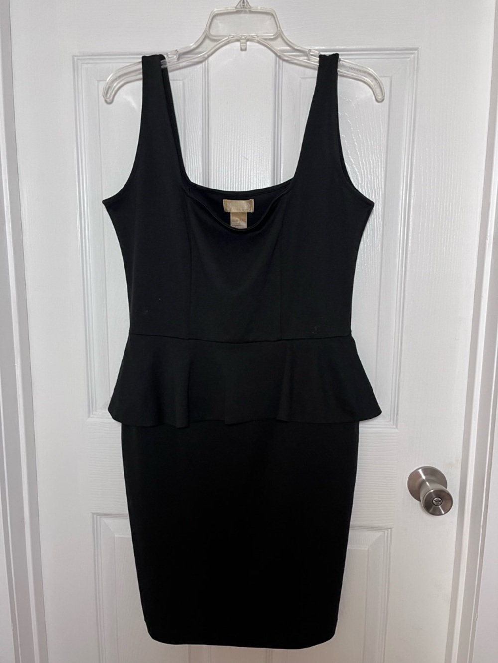 Miss Tina Black Pull-on Scoop Neck Tank Dress